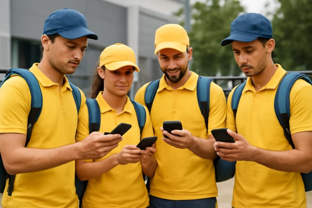 Grupo de Celulares para Entregadores