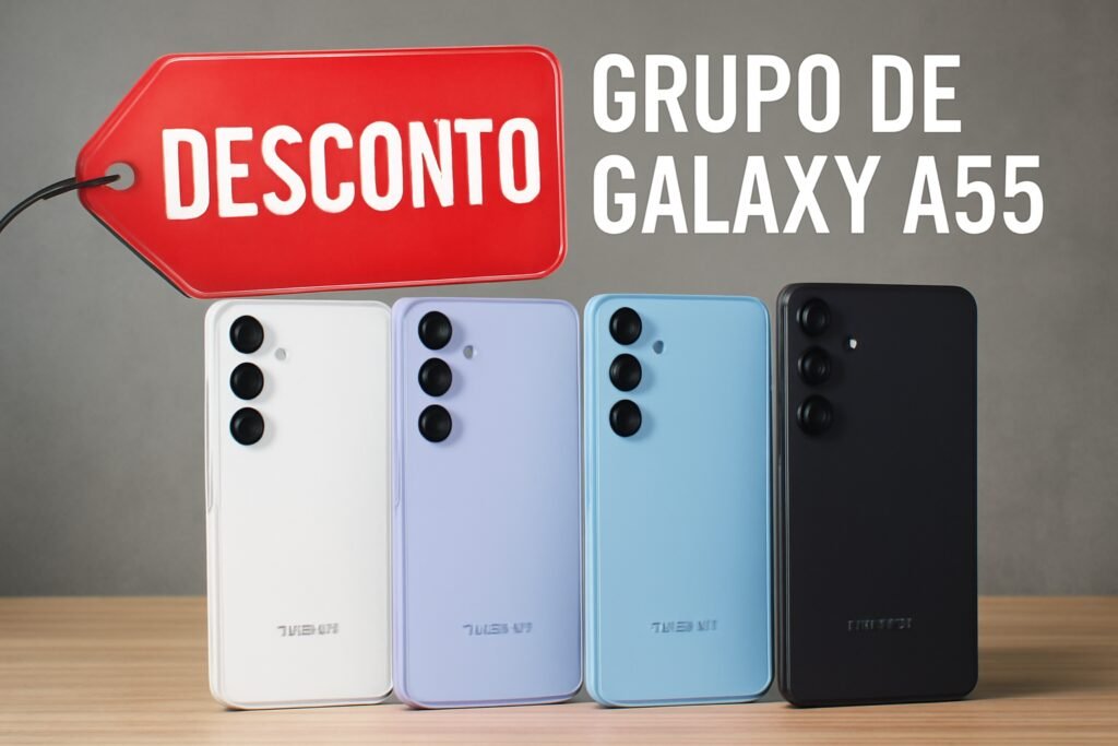Grupo de Galaxy A55 com Desconto