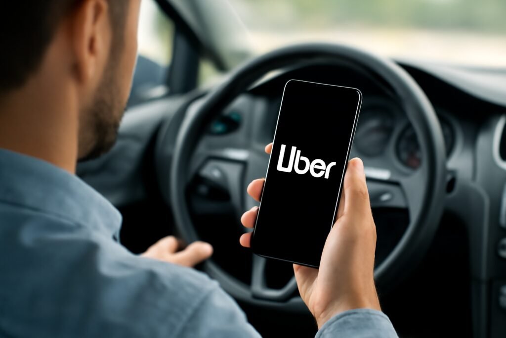 Grupo de Smartphone para Trabalhar com Uber